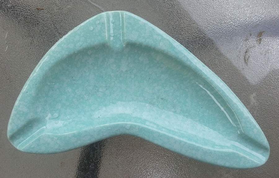 Stardust Turquoise 9" Ashtray by Shawnee-1