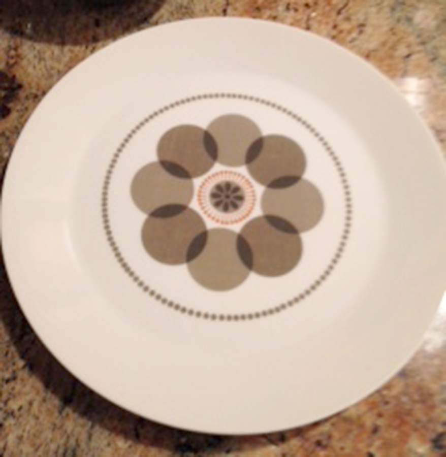 SEA5 Brown Dinner Plate by Sears-1