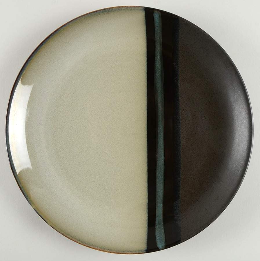 Athens Black Dinner Plate by Sango-1