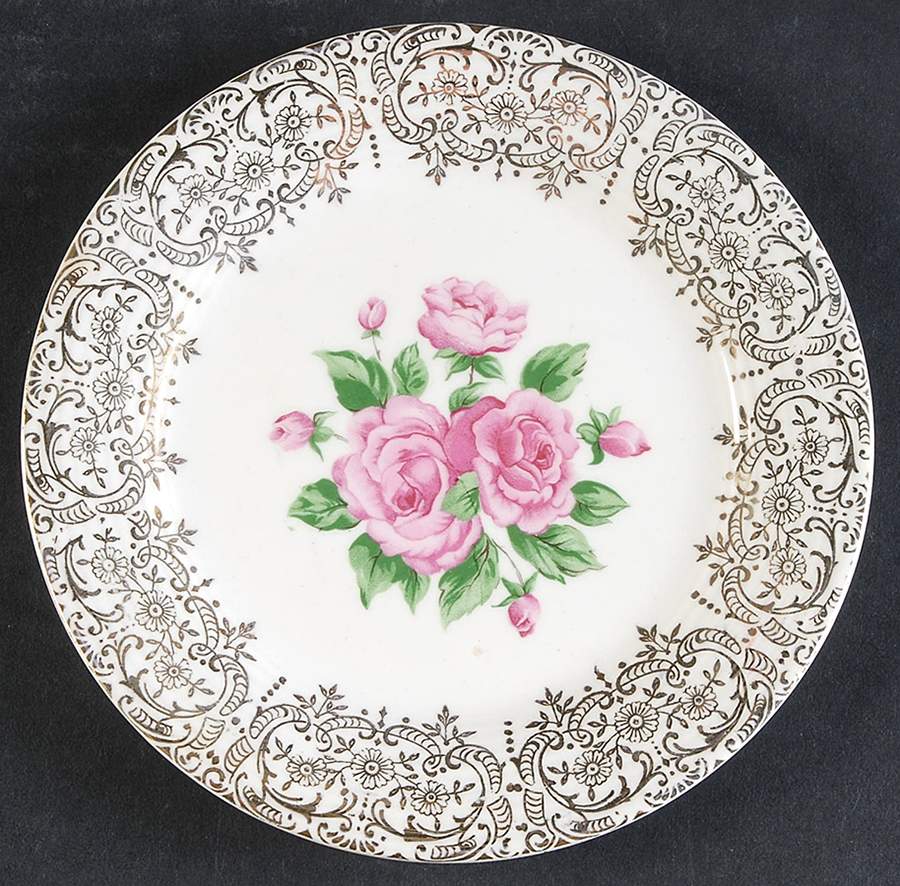 China Bouquet Bread & Butter Plate by Sebring Pottery-1