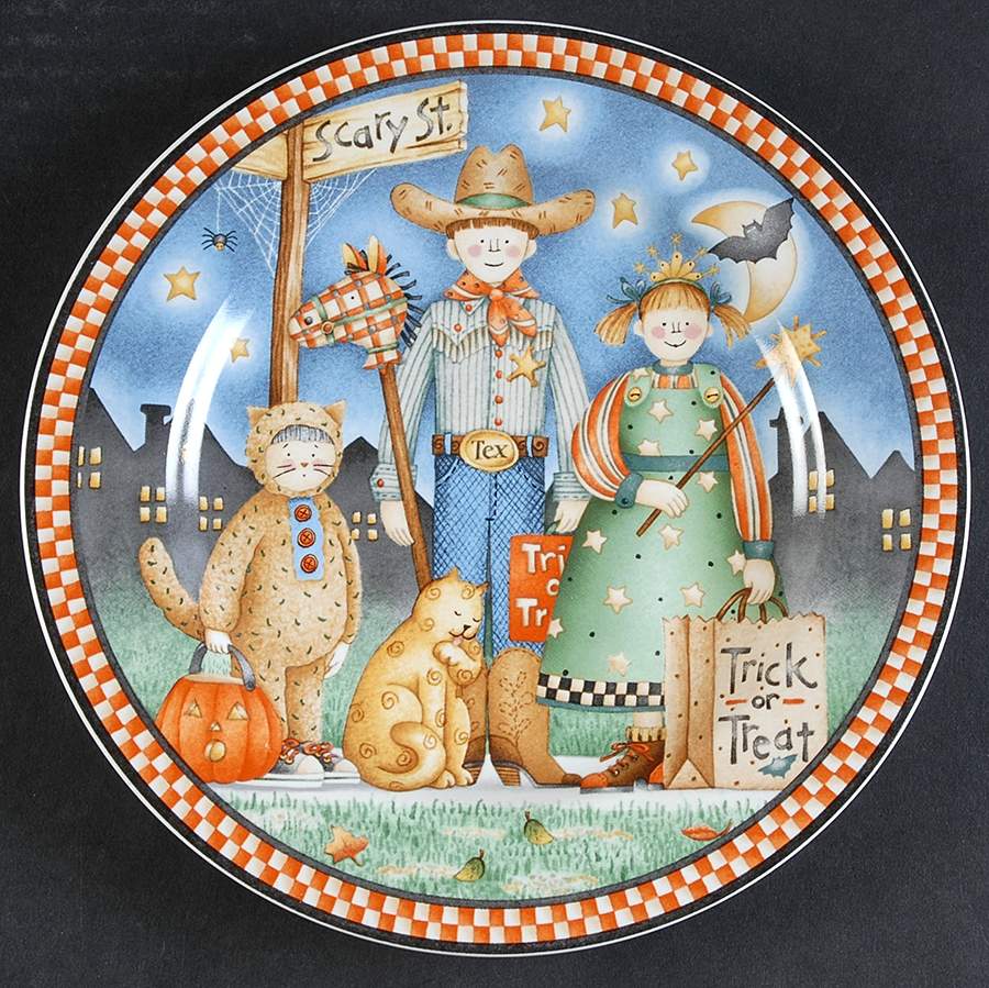 Spooky Town Salad Plate by Sakura-1