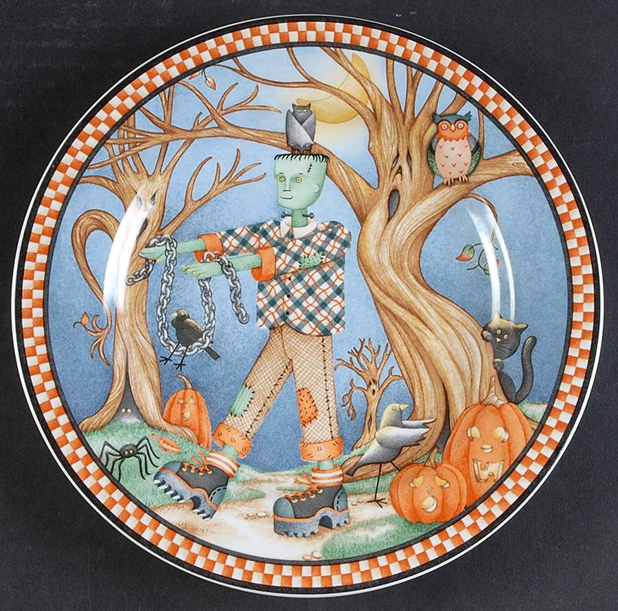 Spooky Town Salad Plate by Sakura-1