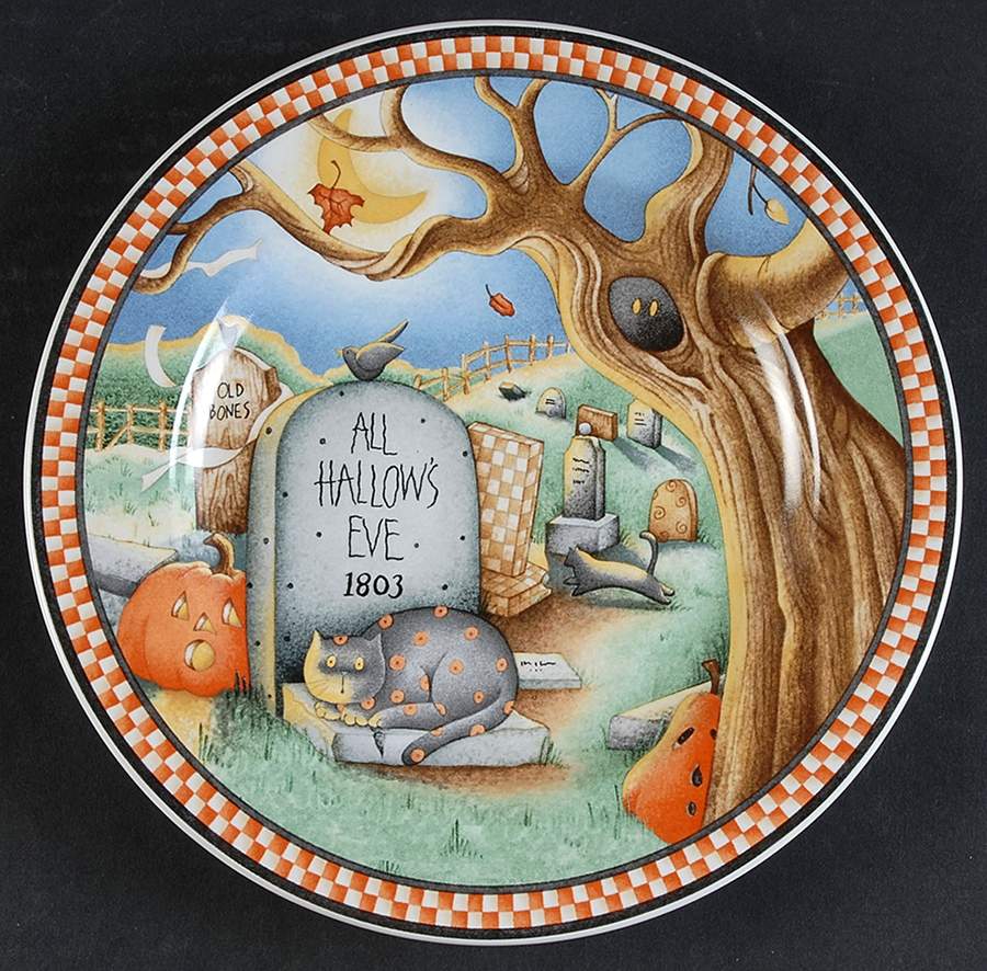 Spooky Town Salad Plate by Sakura-1