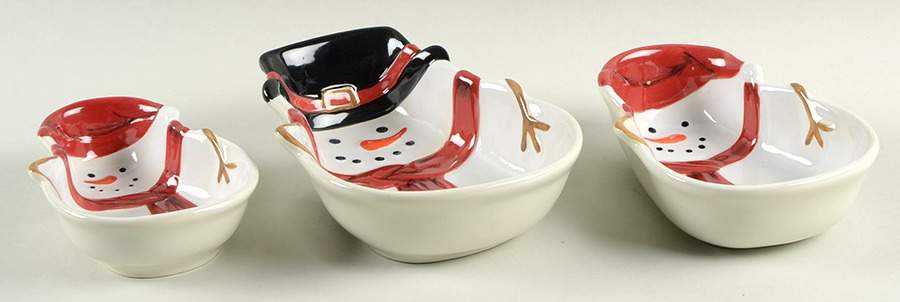 Yuletide (3 Piece) Figural Nesting Bowl Set by St Nicholas Square-1