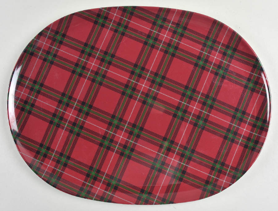 Yuletide 16" Melamine Oval Serving Platter by St Nicholas Square-1