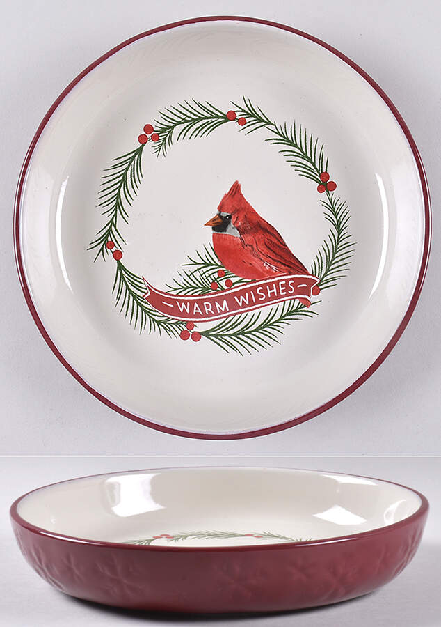 Yuletide Individual Dinner Bowl by St Nicholas Square-1