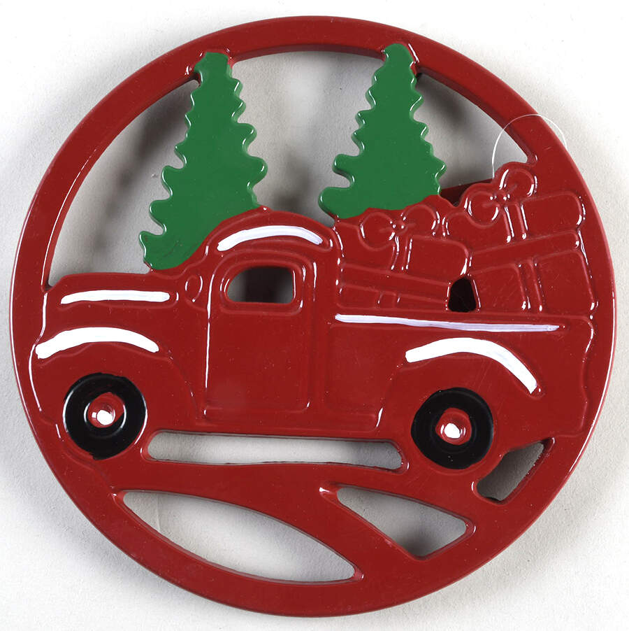 Yuletide Metal Trivet by St Nicholas Square-1