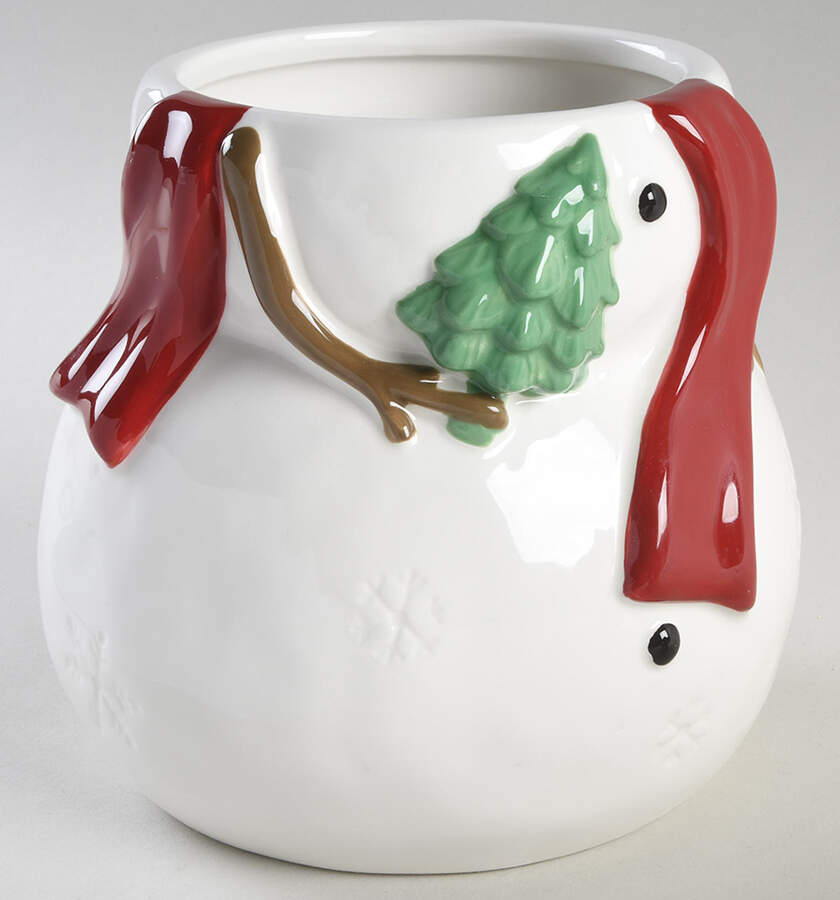 Yuletide Figural Cookie Jar No Lid by St Nicholas Square-1