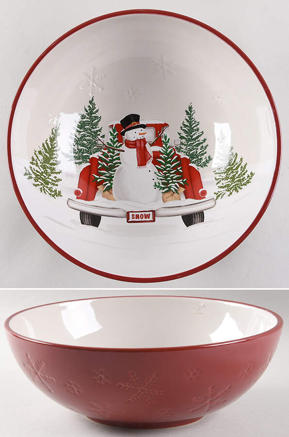 Yuletide 11" Round Serving Bowl by St Nicholas Square-1
