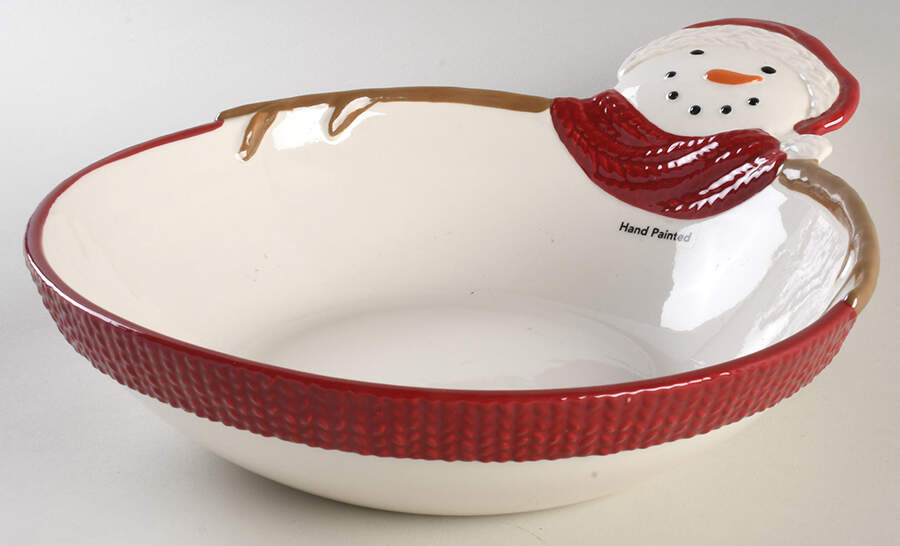 Yuletide 10" Round Serving Bowl by St Nicholas Square-1