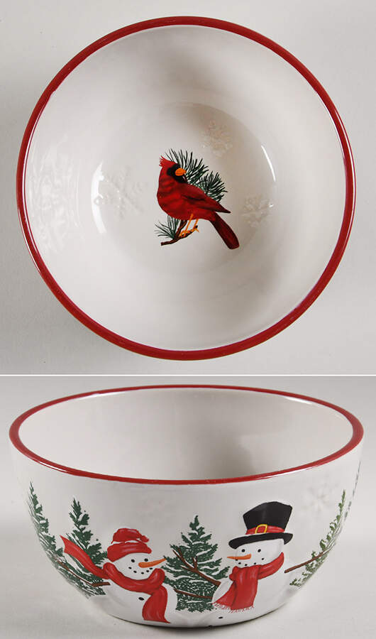 Yuletide Soup/Cereal Bowl by St Nicholas Square-1