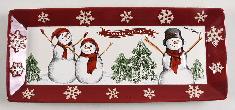 Yuletide 13" Rectangular Serving Platter by St Nicholas Square-1