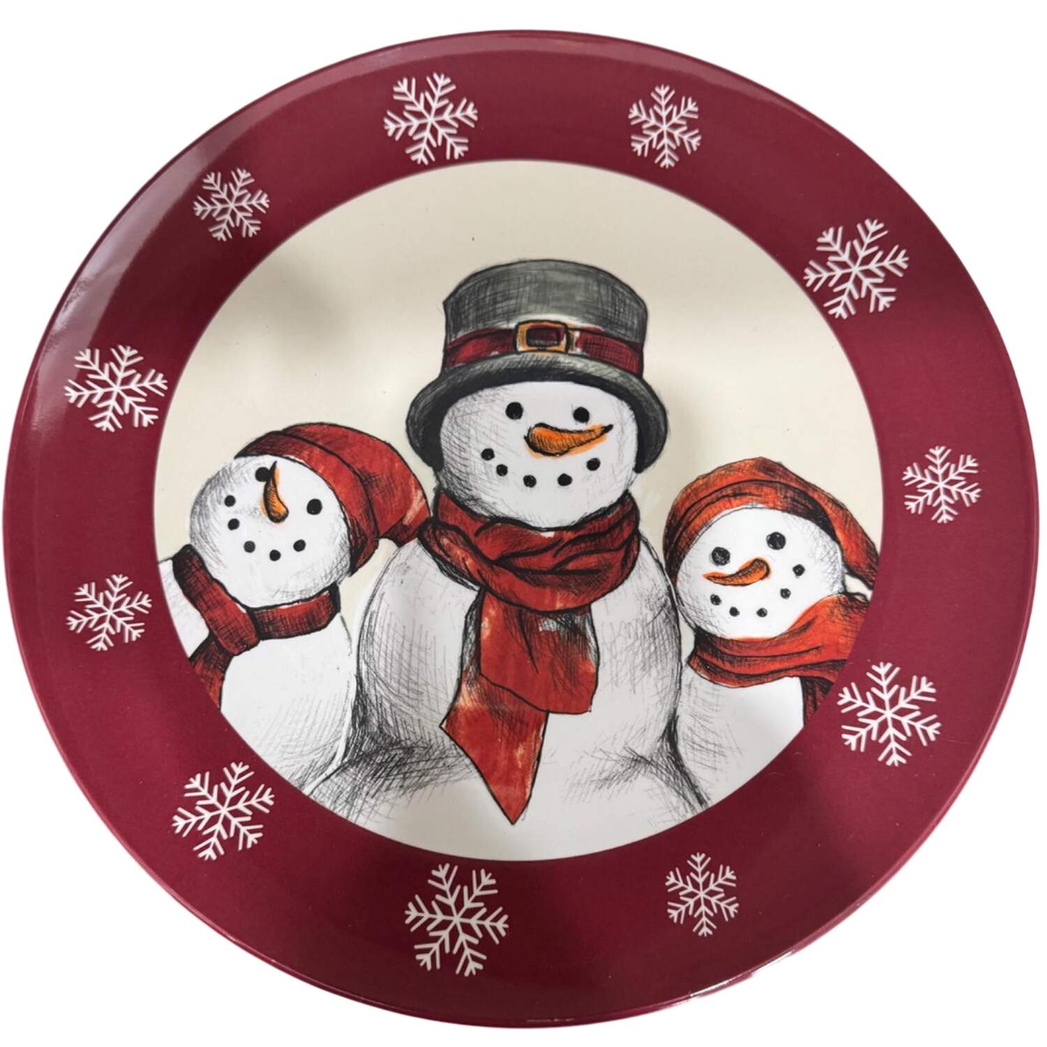 Yuletide Melamine Dinner Plate by St Nicholas Square-1