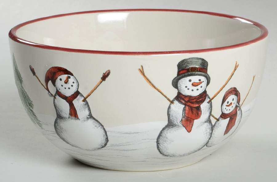 Yuletide Soup/Cereal Bowl by St Nicholas Square-1