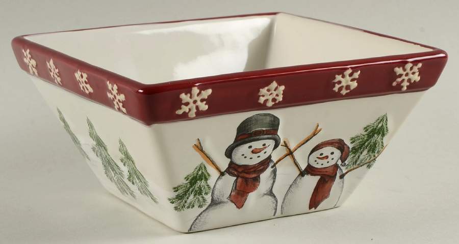 Yuletide Square Cereal Bowl by St Nicholas Square-1