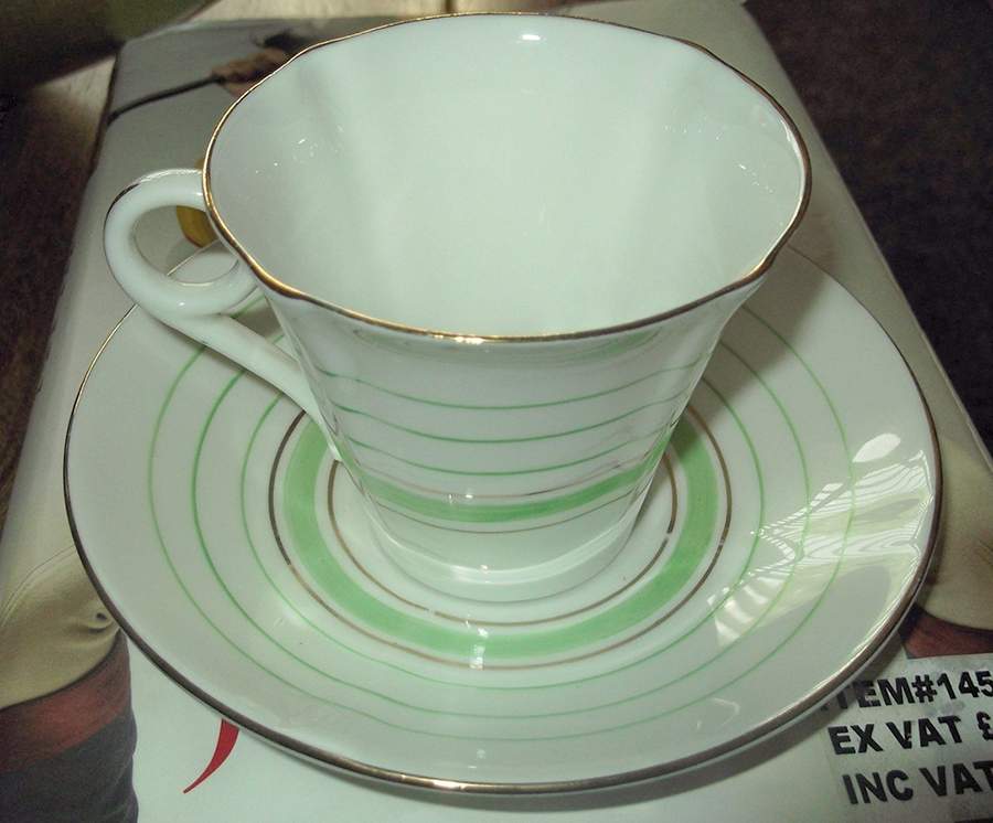 1099 Footed Cup & Saucer Set by Salisbury-1