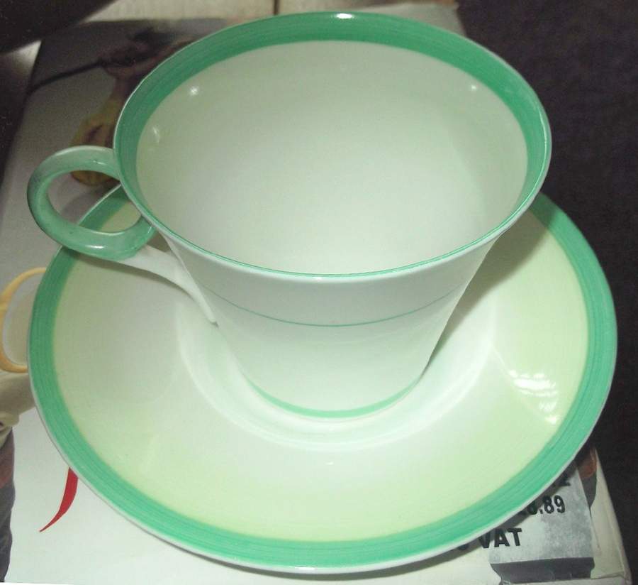 W051 Footed Cup & Saucer Set by Shelley-1