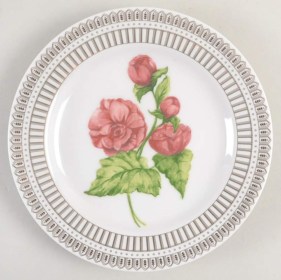 Fleur de Rouge Salad Plate by Savinio Designs-1