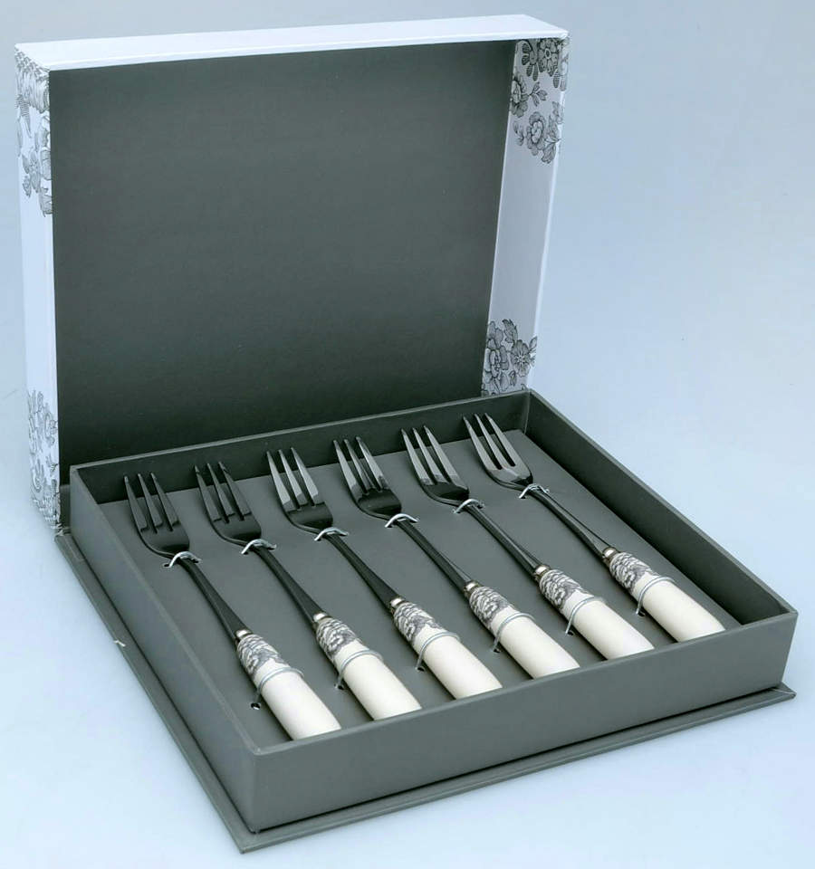 Delamere Rural Pastry Fork - Set of 6 by Spode-1