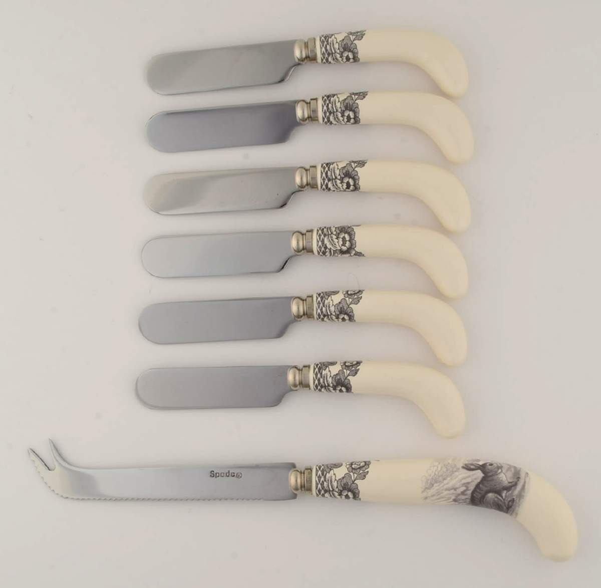 Delamere Rural (7 Pc) Cheese Knife & Spreader Set by Spode-1