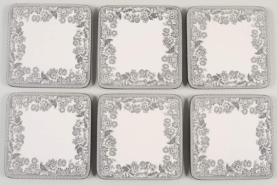 Delamere Rural Square Corkback Coaster - Set of 6 by Spode-1