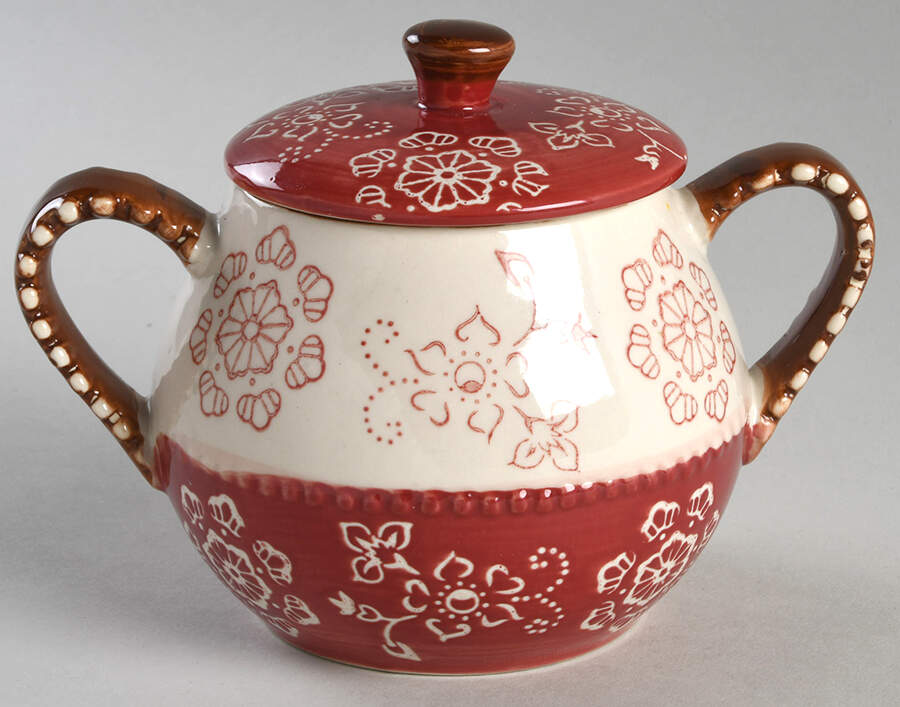 Napa Pottery Sugar Bowl & Lid by Signature-1