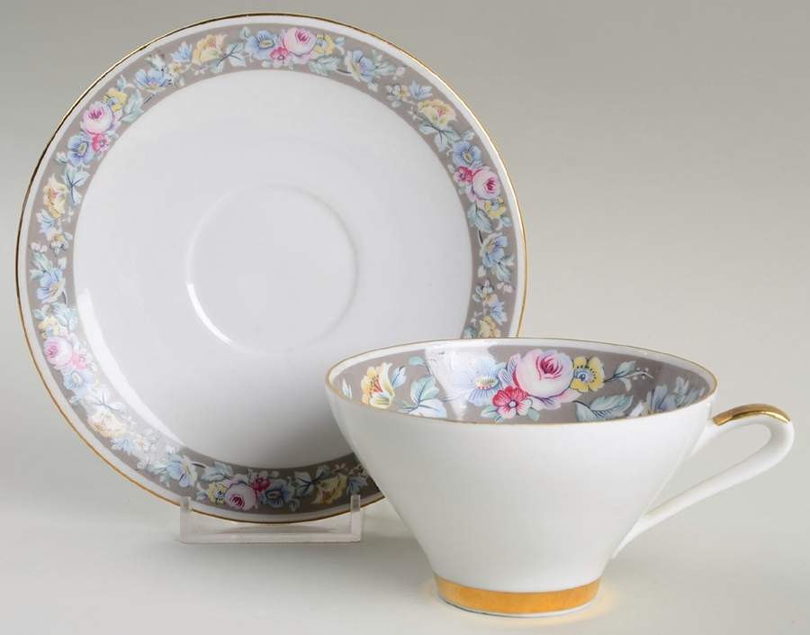 SLT455 Footed Cup & Saucer Set by Seltmann-1