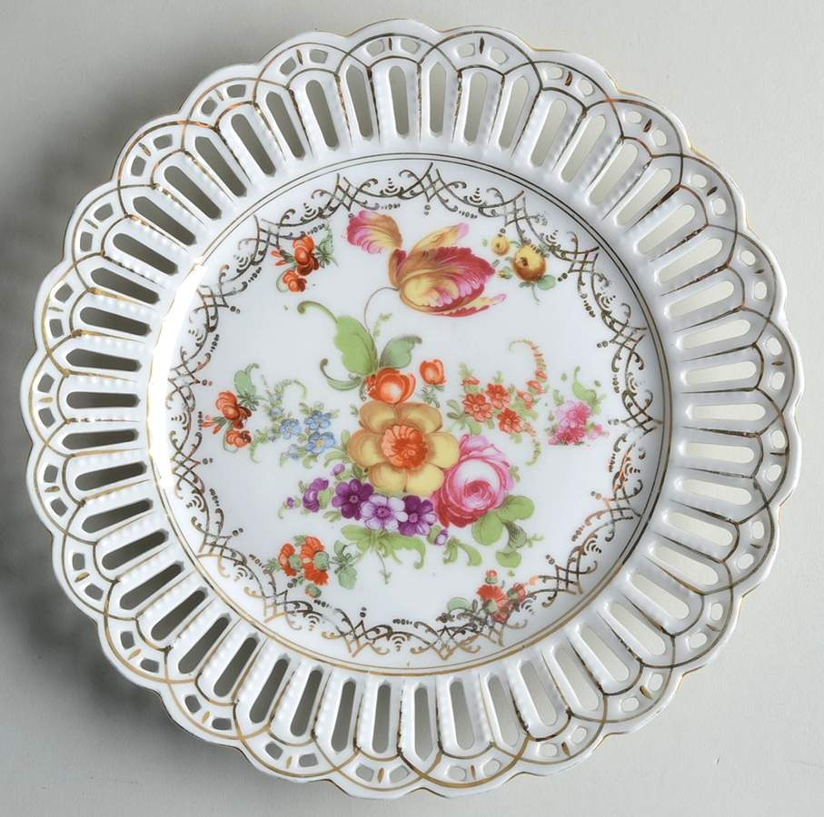 Dresden Flowers Salad Plate by Schumann - Bavaria-1