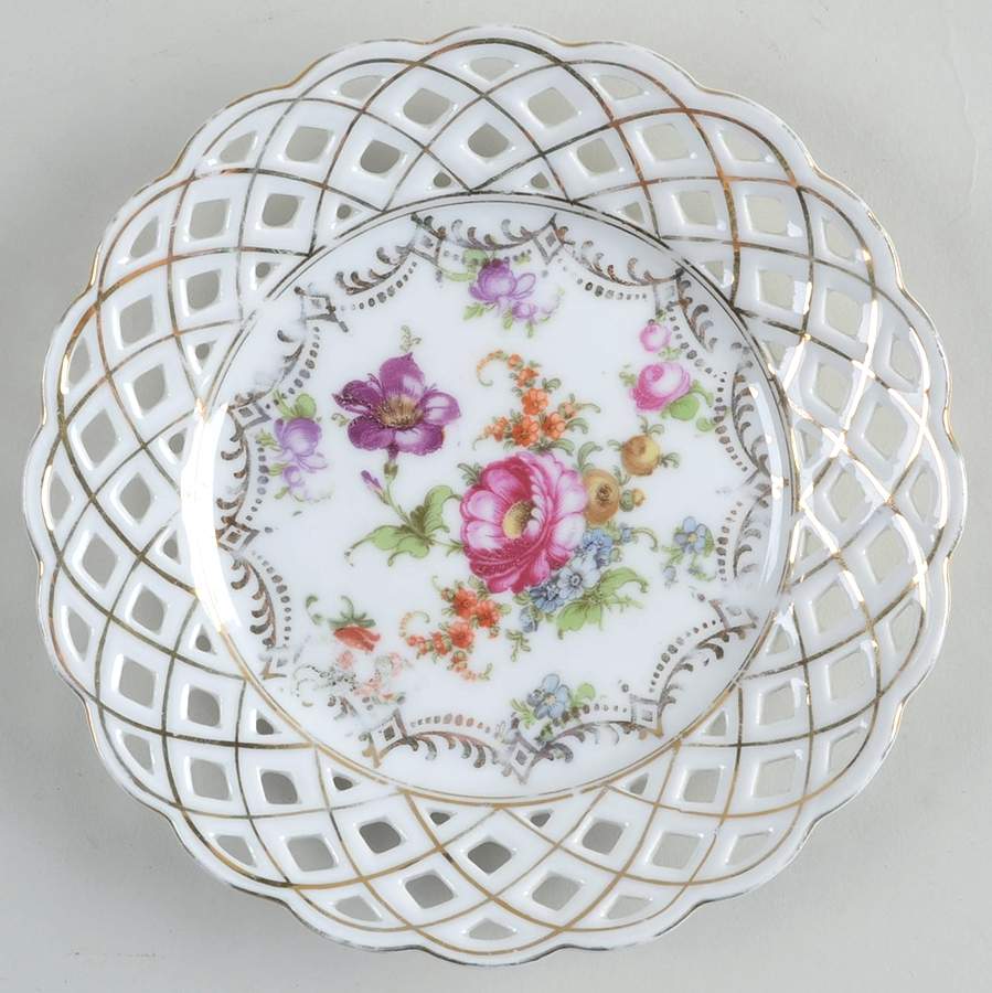 Dresden Flowers Bread & Butter Plate by Schumann - Bavaria-1