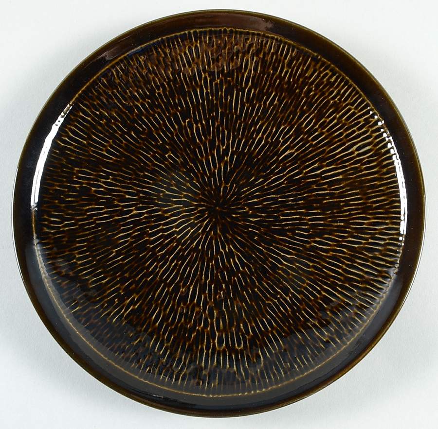Spectrum Black Salad Plate by Sango-1