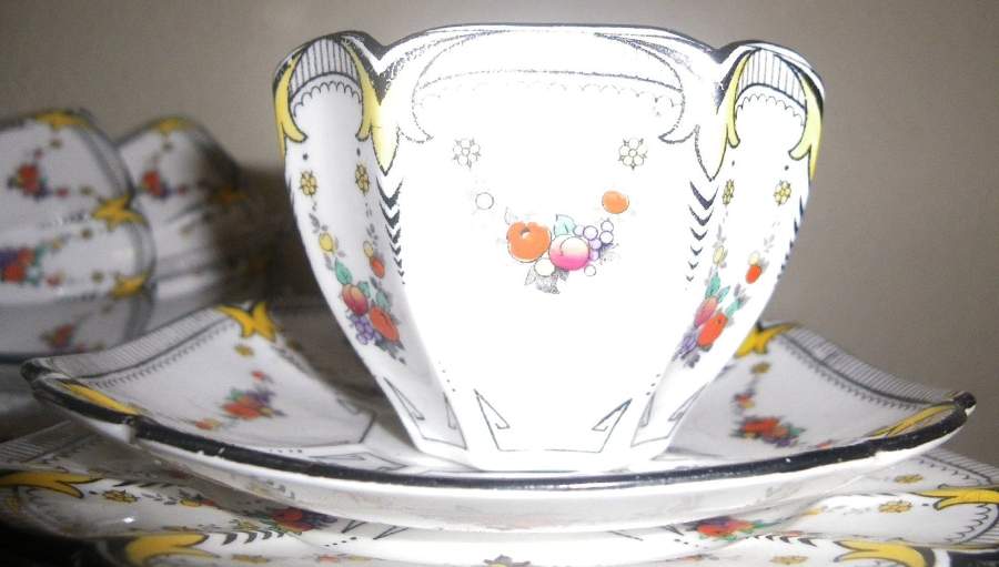 11501 Flat Cup & Saucer Set by Shelley-1