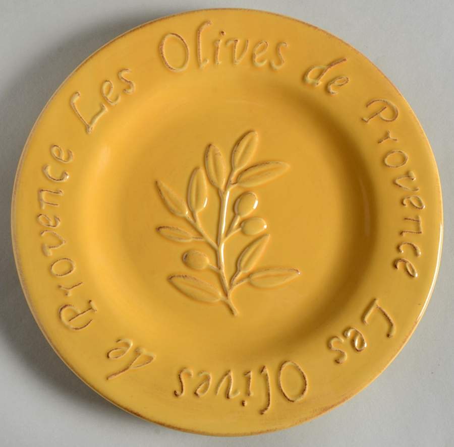 Les Olives Embossed Salad Plate by Sakura-1