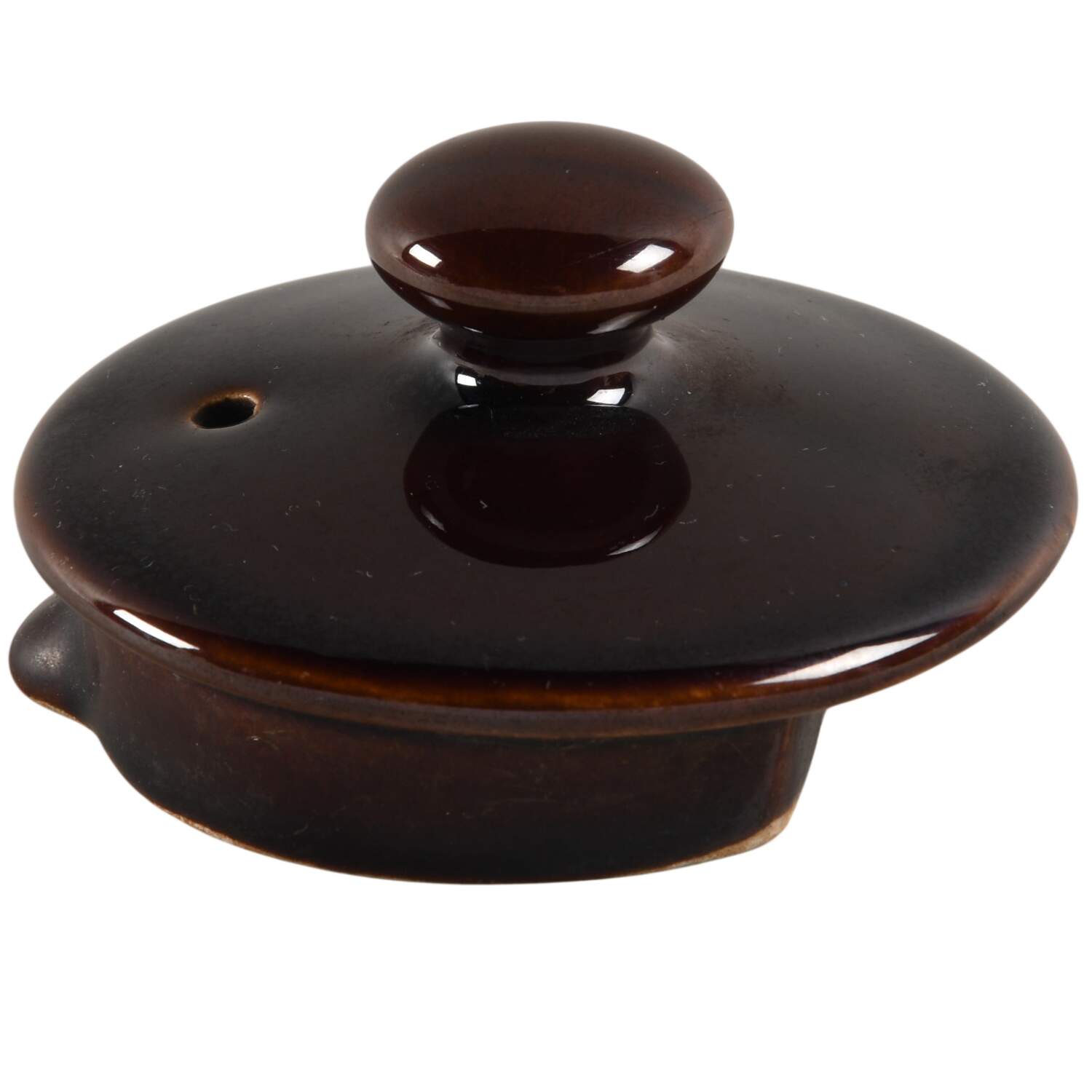 Rockingham Brown Lid for Teapot by Sadler-1