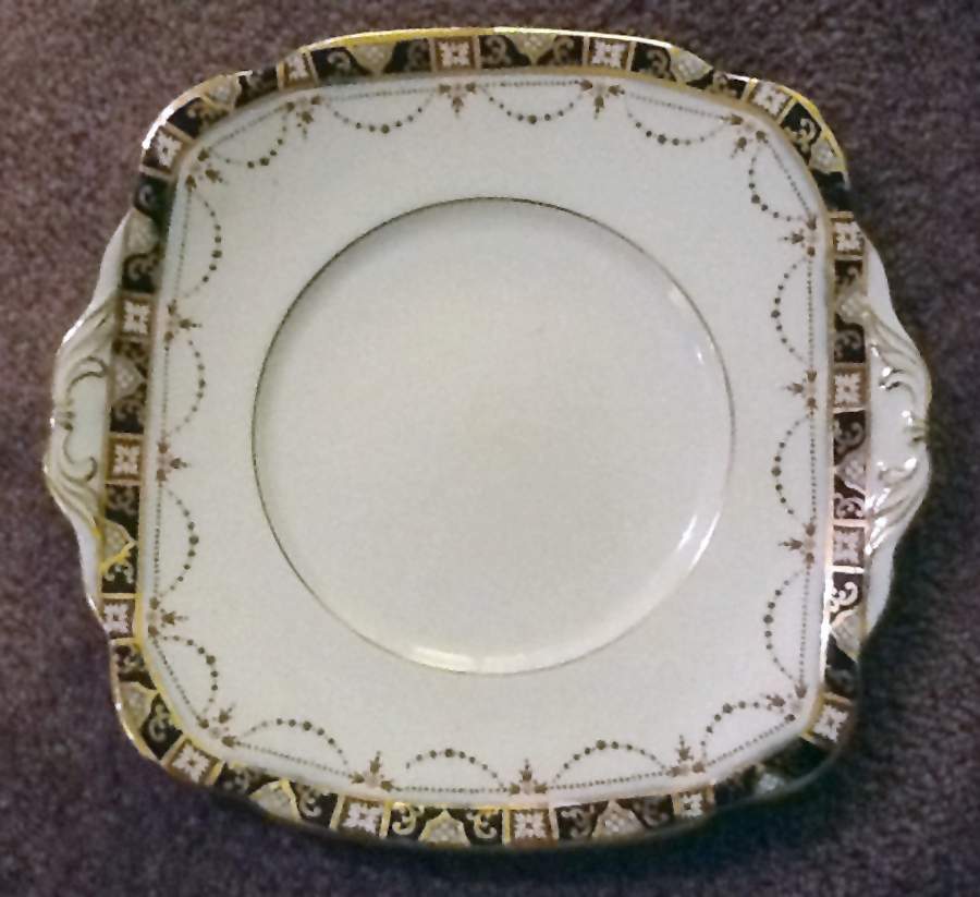 SDH13 Square Handled Cake Plate by Standard China-1