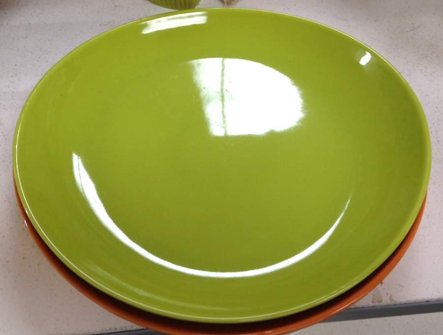 Tivoli Verde (Green) 10" Oval Steak Platter by Satrunia Porcelain-1