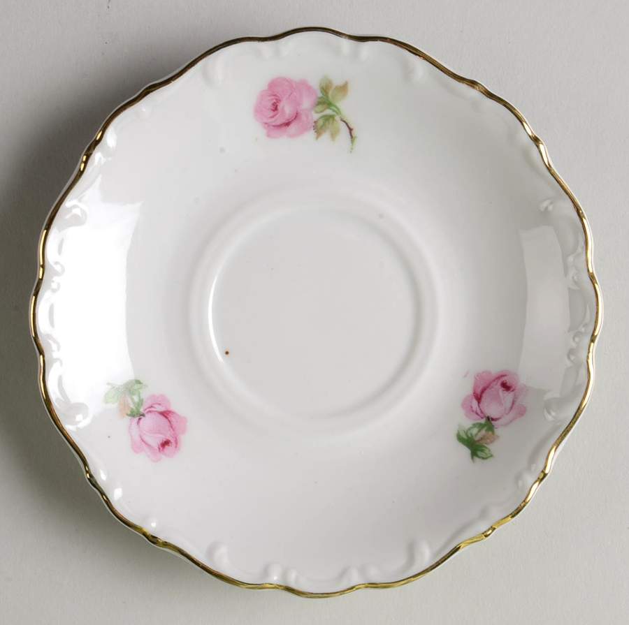 Meissen Rose Saucer for Demitasse Cup by Schumann - Bavaria-1