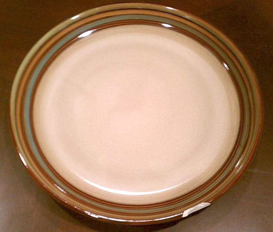 Jazz Brown Dinner Plate by Sango-1