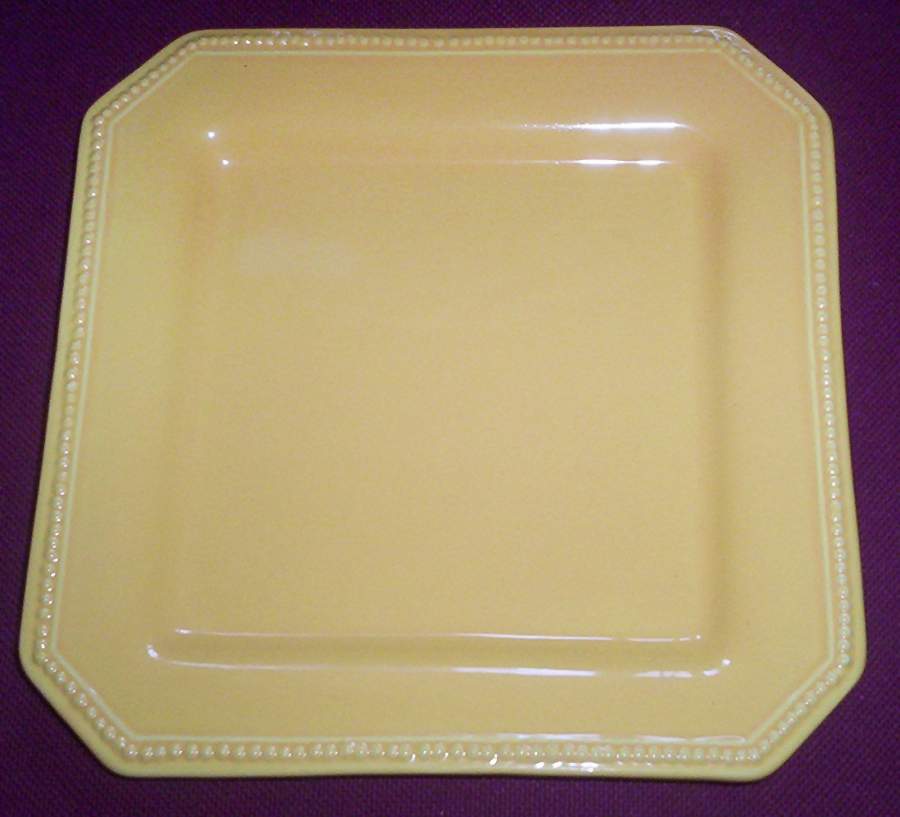 Yellow Pearl Square Luncheon Plate by Sur La Table-1