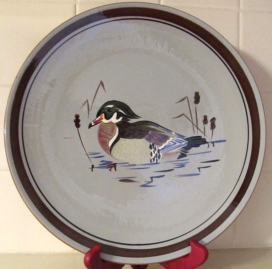 Wood Duck Dinner Plate by Stangl-1