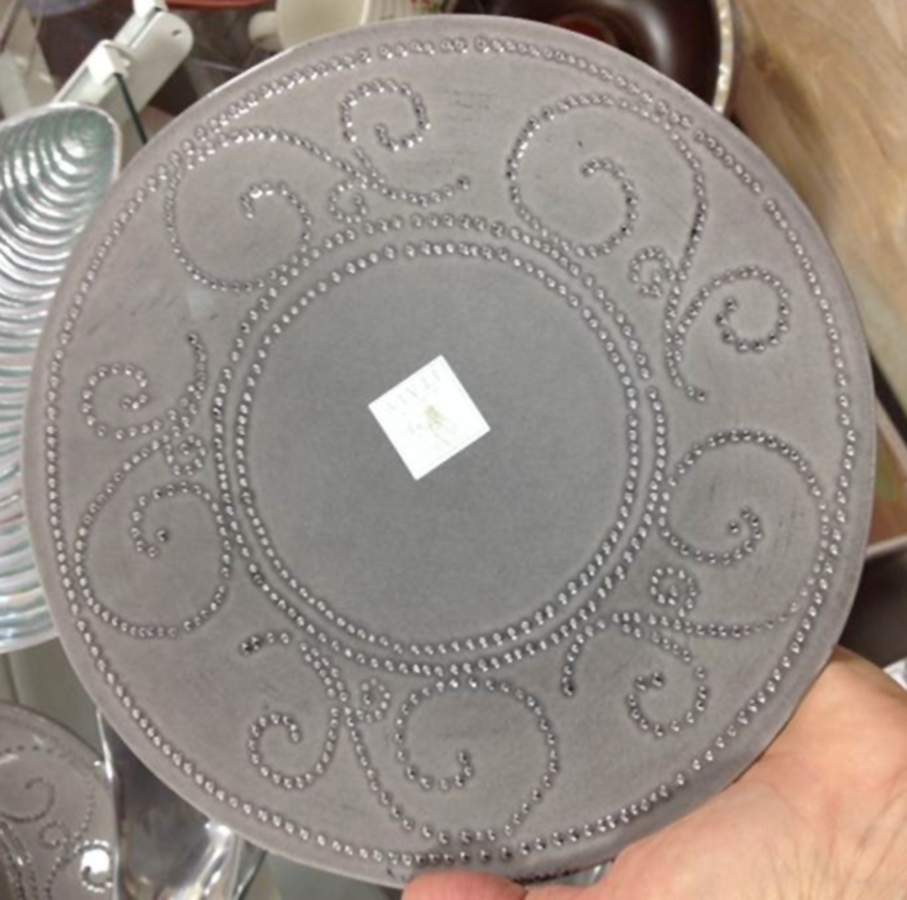 SWZ1 Gray Salad Plate by Sweet Ceramics (La Ceramica d'Italia)-1