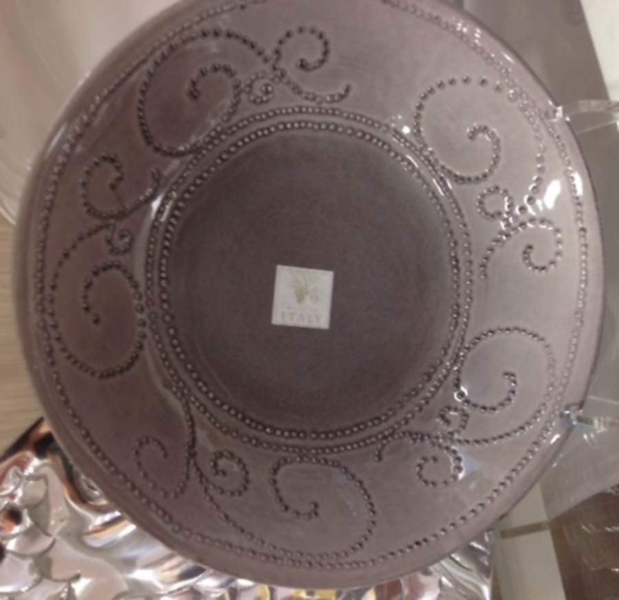 SWZ1 Gray Dinner Plate by Sweet Ceramics (La Ceramica d'Italia)-1