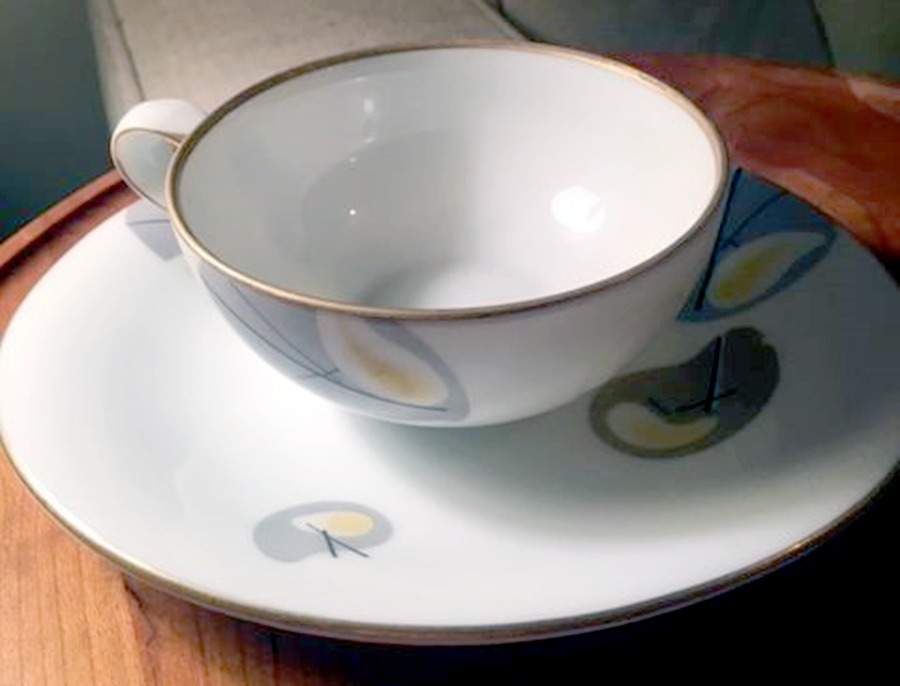 SAN127 Flat Cup & Saucer Set by Sango-1