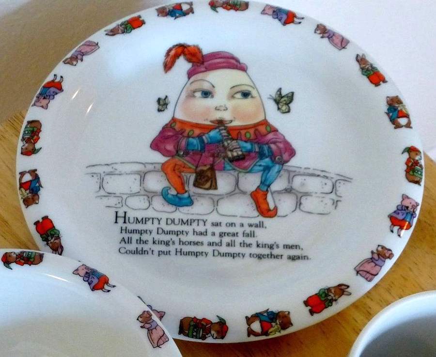 Mother Goose Child's Plate by Shafford-1