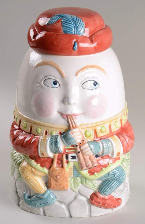 Mother Goose Cookie Jar & Lid by Shafford-1