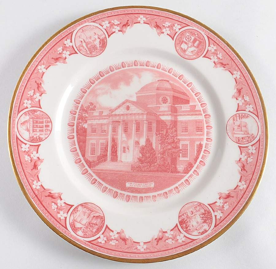 N C State Dinner Plate by Scammell-1