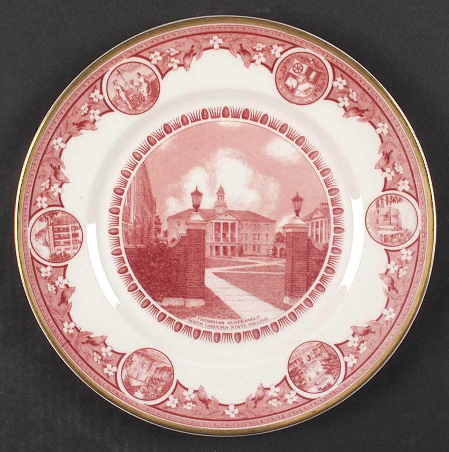 N C State Dinner Plate by Scammell-1