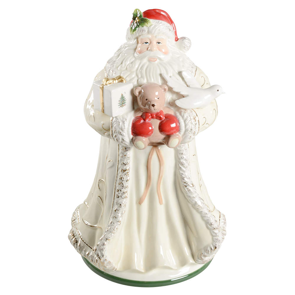 Christmas Tree Figural Cookie Jar & Lid by Spode-1