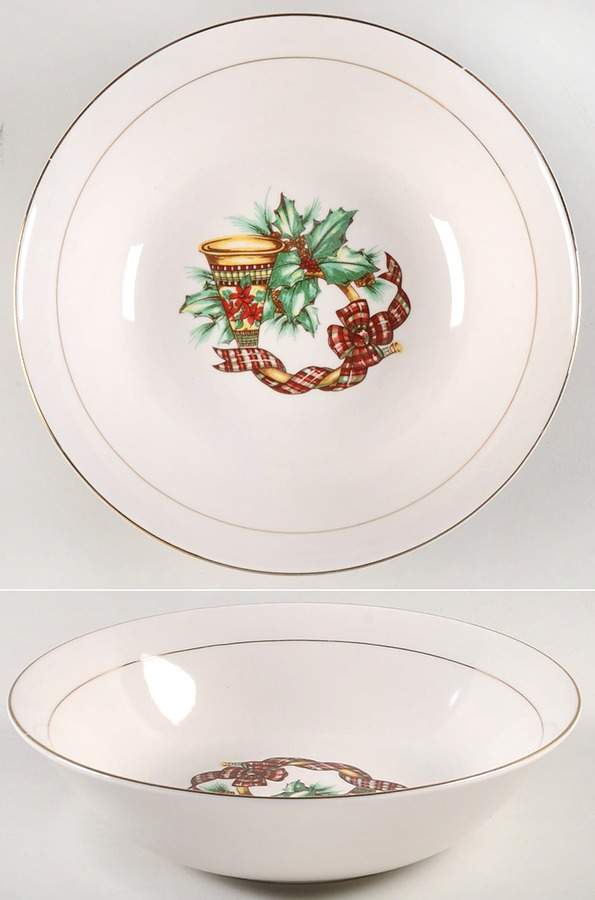 Noel 9" Round Vegetable Bowl by Sonata-1