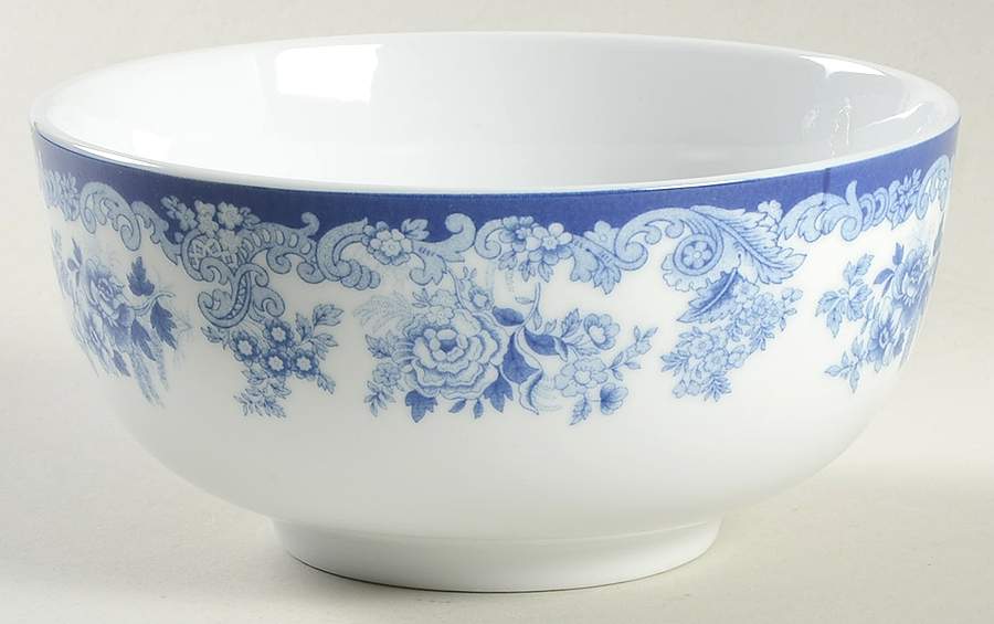 Blue Meadow Coupe Cereal Bowl by Spode-1