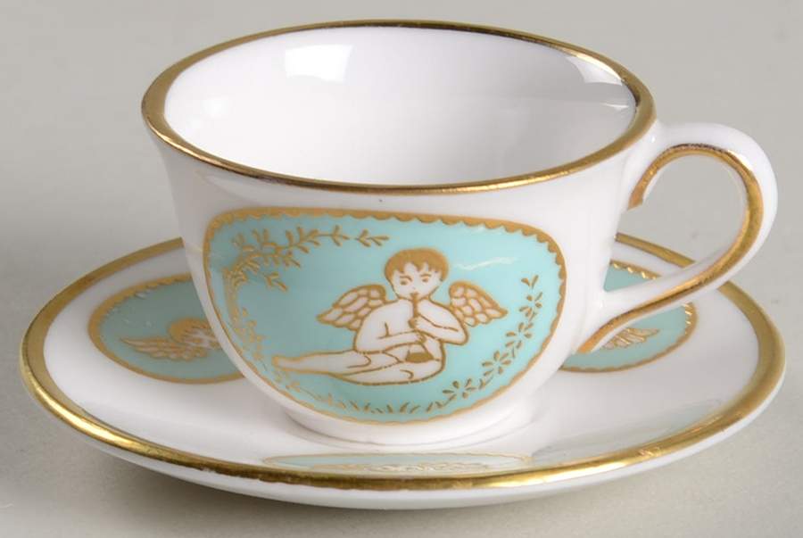 SP678 Miniature Cup and Saucer Set by Spode-1